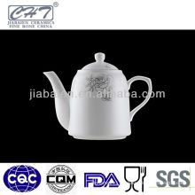 A004 Top sale white fine bone china ceramic arabic coffee pot